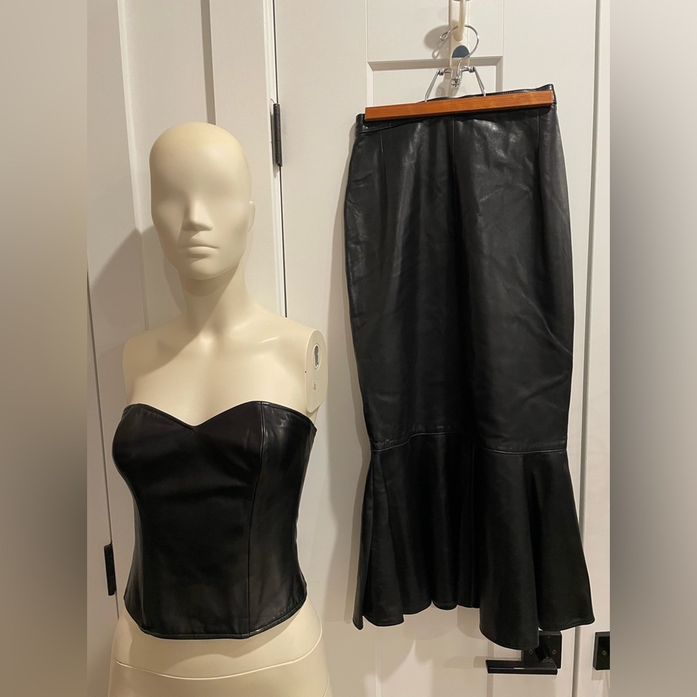 Jitrois leather two piece set
